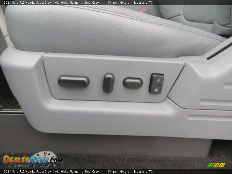 2014 Ford F150 Lariat SuperCrew 4x4 White Platinum / Steel Grey Photo #29