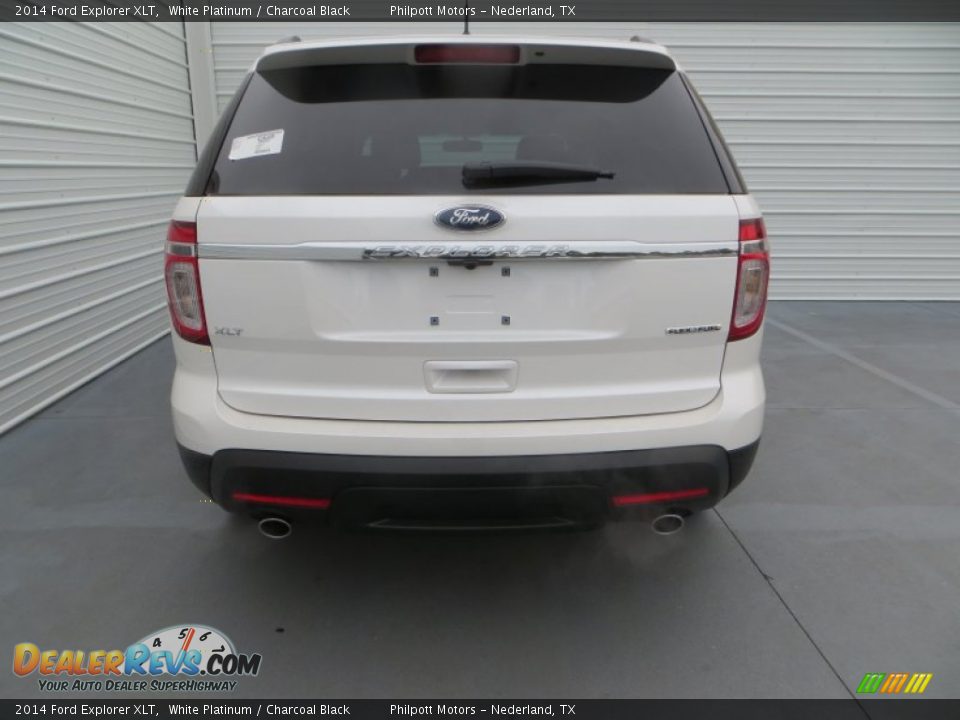 2014 Ford Explorer XLT White Platinum / Charcoal Black Photo #5