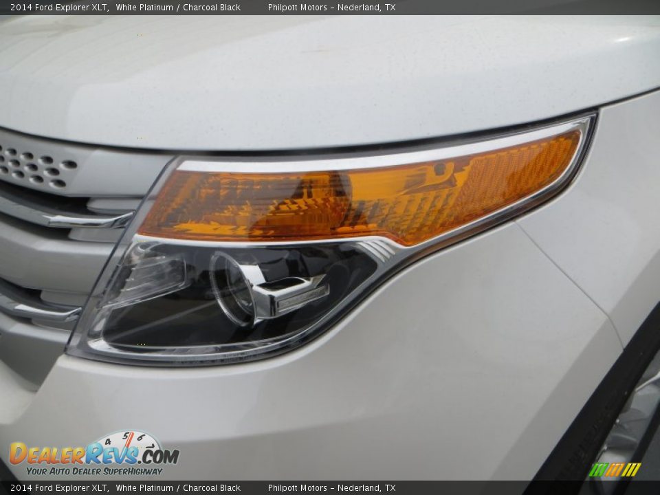 2014 Ford Explorer XLT White Platinum / Charcoal Black Photo #9