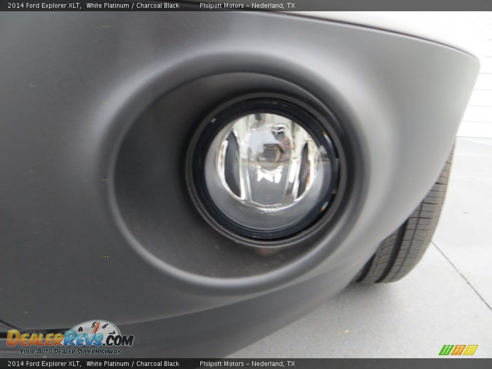 2014 Ford Explorer XLT White Platinum / Charcoal Black Photo #10