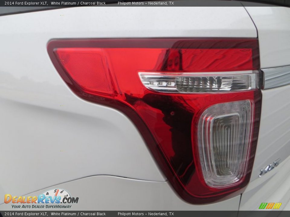 2014 Ford Explorer XLT White Platinum / Charcoal Black Photo #13