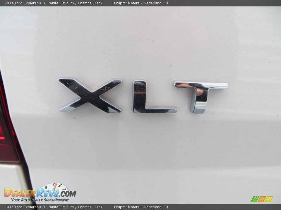 2014 Ford Explorer XLT White Platinum / Charcoal Black Photo #14
