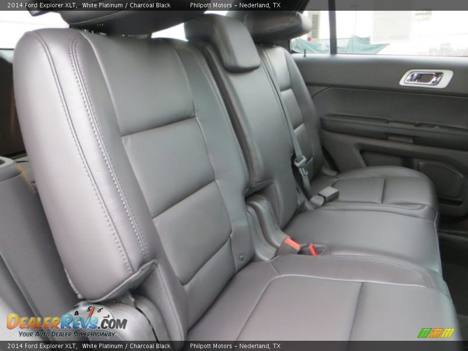 2014 Ford Explorer XLT White Platinum / Charcoal Black Photo #23