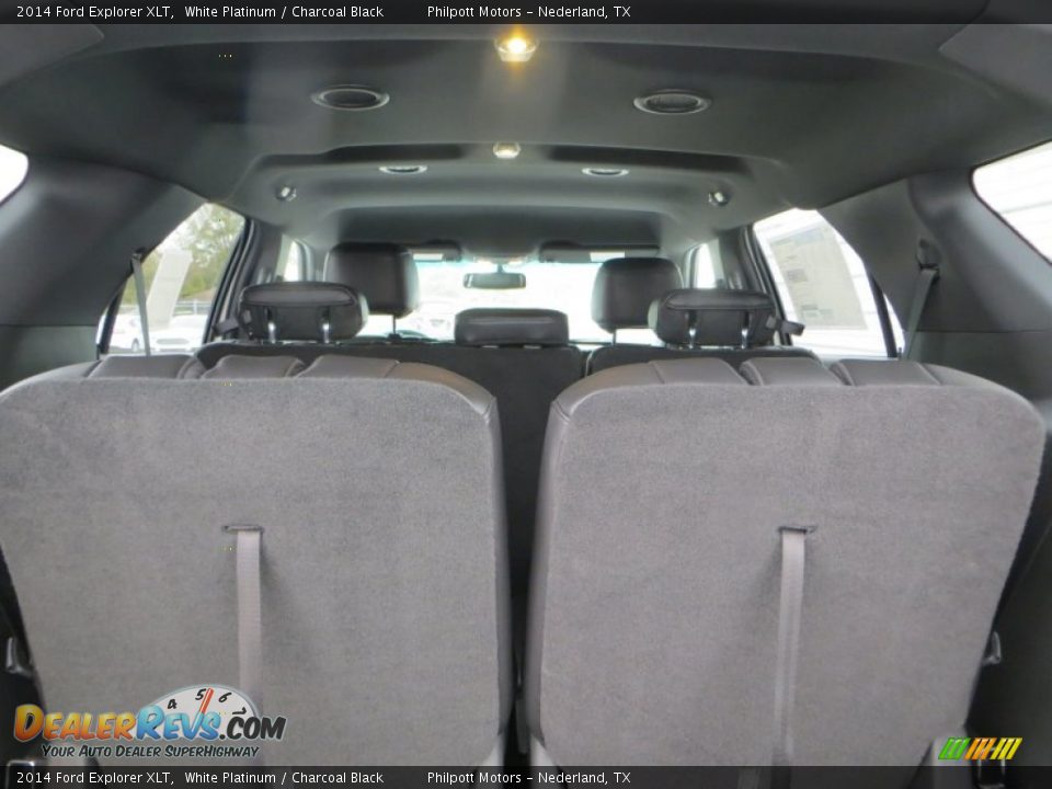 2014 Ford Explorer XLT White Platinum / Charcoal Black Photo #25