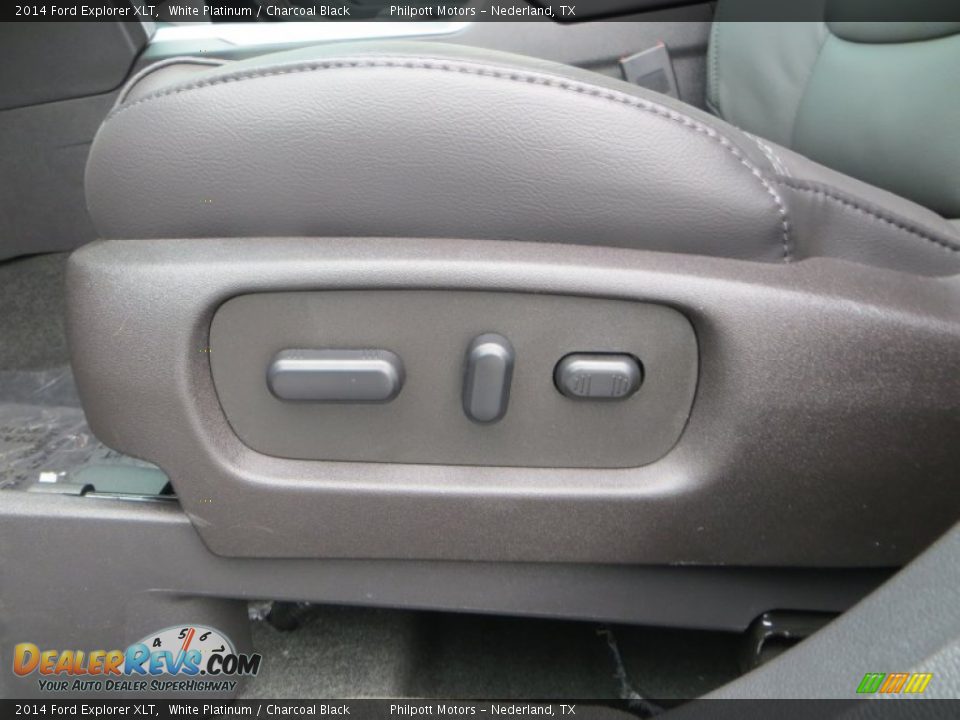 2014 Ford Explorer XLT White Platinum / Charcoal Black Photo #33