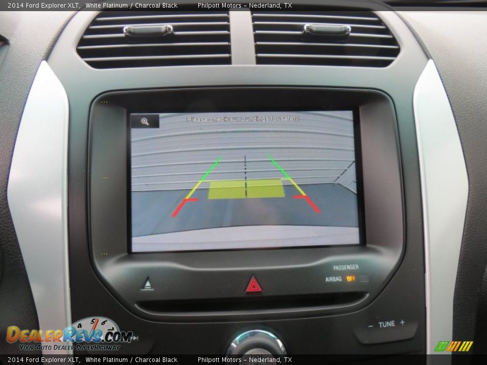 2014 Ford Explorer XLT White Platinum / Charcoal Black Photo #35
