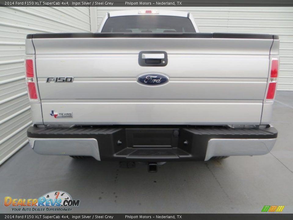 2014 Ford F150 XLT SuperCab 4x4 Ingot Silver / Steel Grey Photo #5