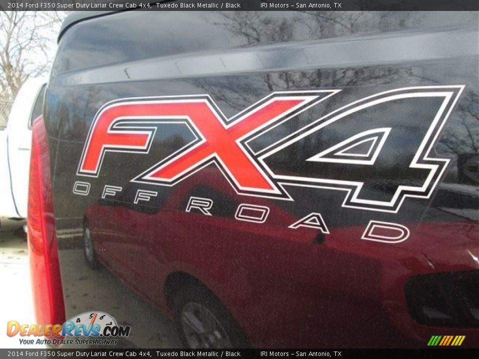 2014 Ford F350 Super Duty Lariat Crew Cab 4x4 Tuxedo Black Metallic / Black Photo #6