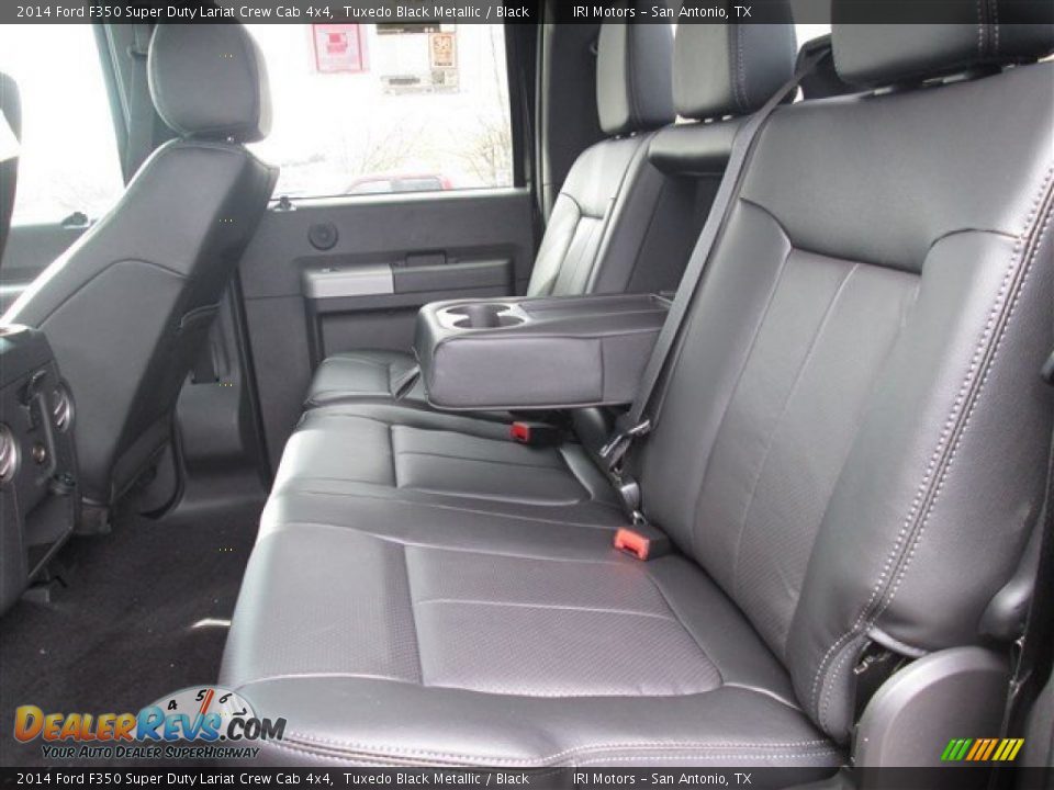 2014 Ford F350 Super Duty Lariat Crew Cab 4x4 Tuxedo Black Metallic / Black Photo #8
