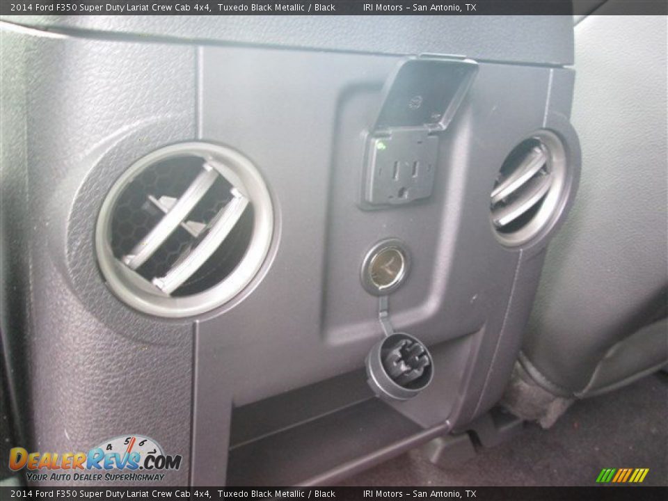 2014 Ford F350 Super Duty Lariat Crew Cab 4x4 Tuxedo Black Metallic / Black Photo #9