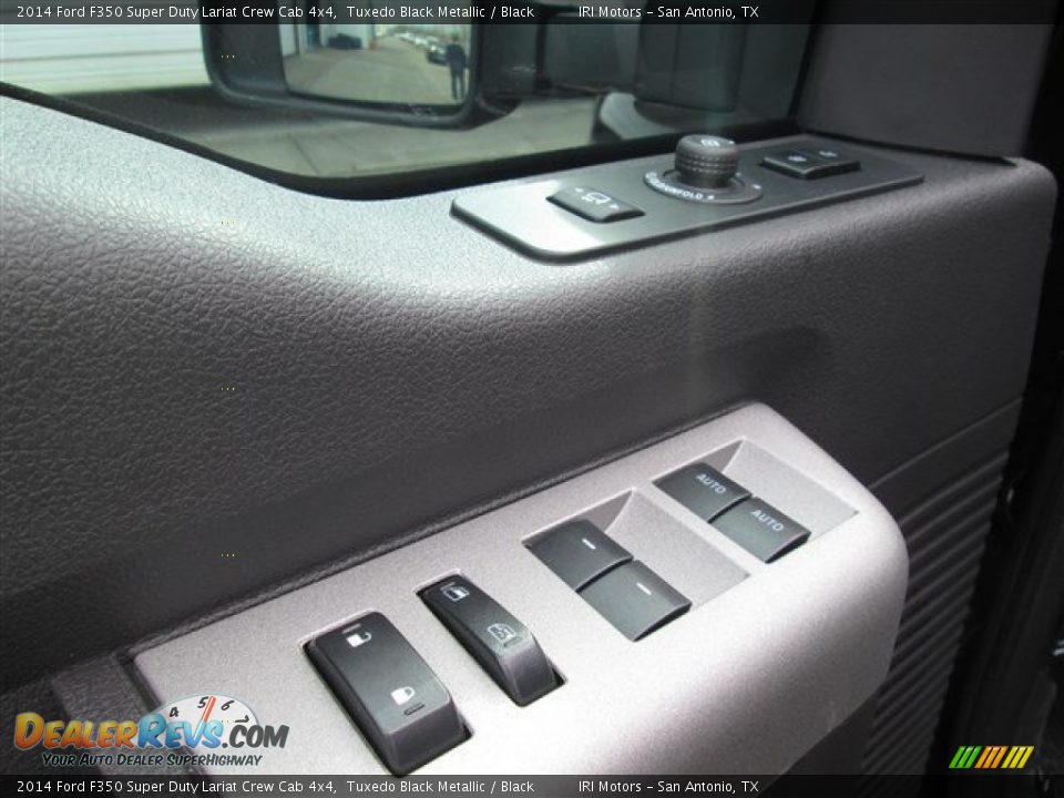 2014 Ford F350 Super Duty Lariat Crew Cab 4x4 Tuxedo Black Metallic / Black Photo #10