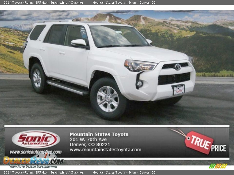 2014 Toyota 4Runner SR5 4x4 Super White / Graphite Photo #1