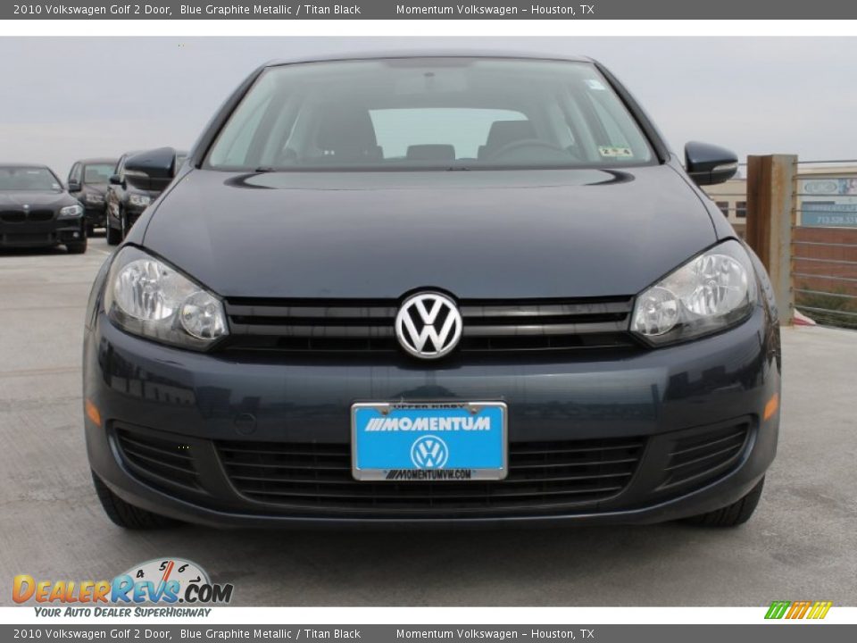 2010 Volkswagen Golf 2 Door Blue Graphite Metallic / Titan Black Photo #2