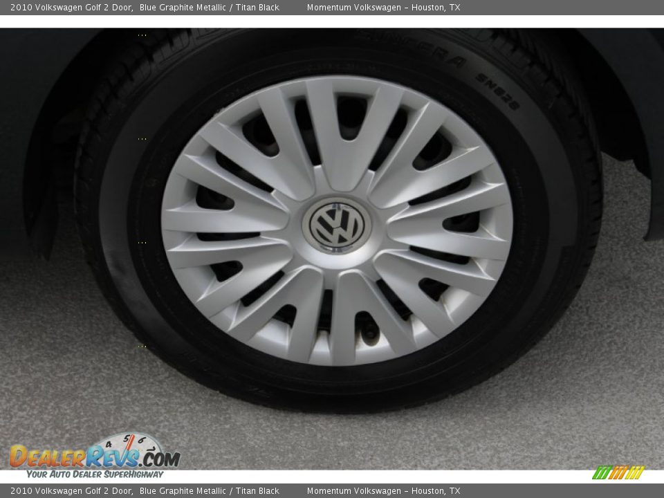 2010 Volkswagen Golf 2 Door Blue Graphite Metallic / Titan Black Photo #6
