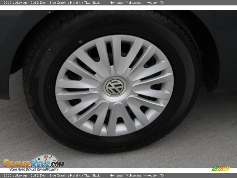 2010 Volkswagen Golf 2 Door Blue Graphite Metallic / Titan Black Photo #10