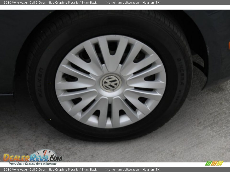 2010 Volkswagen Golf 2 Door Blue Graphite Metallic / Titan Black Photo #12