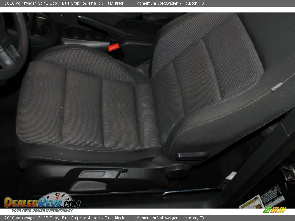 2010 Volkswagen Golf 2 Door Blue Graphite Metallic / Titan Black Photo #14