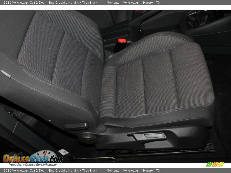 2010 Volkswagen Golf 2 Door Blue Graphite Metallic / Titan Black Photo #22