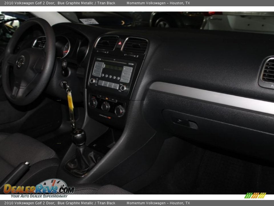 2010 Volkswagen Golf 2 Door Blue Graphite Metallic / Titan Black Photo #23