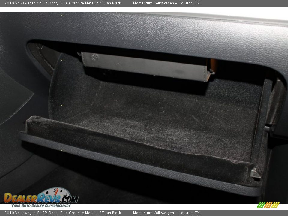 2010 Volkswagen Golf 2 Door Blue Graphite Metallic / Titan Black Photo #24