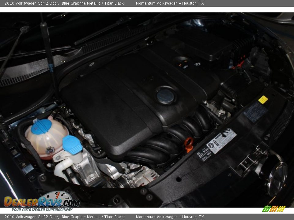 2010 Volkswagen Golf 2 Door Blue Graphite Metallic / Titan Black Photo #25
