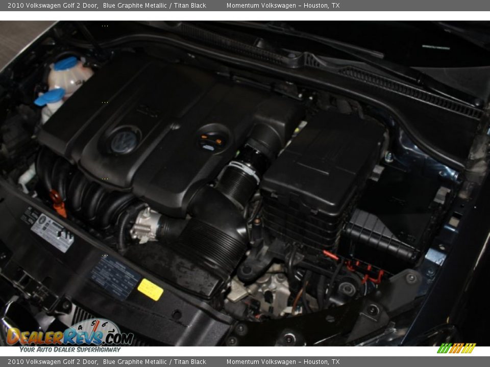 2010 Volkswagen Golf 2 Door Blue Graphite Metallic / Titan Black Photo #26