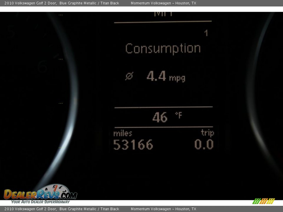 2010 Volkswagen Golf 2 Door Blue Graphite Metallic / Titan Black Photo #28