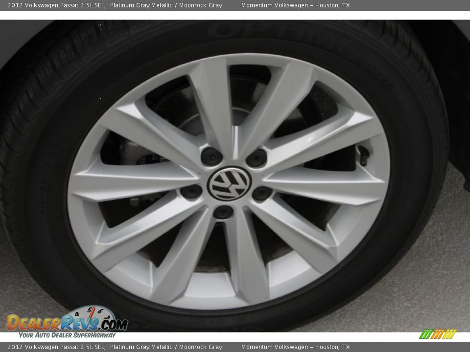 2012 Volkswagen Passat 2.5L SEL Platinum Gray Metallic / Moonrock Gray Photo #6