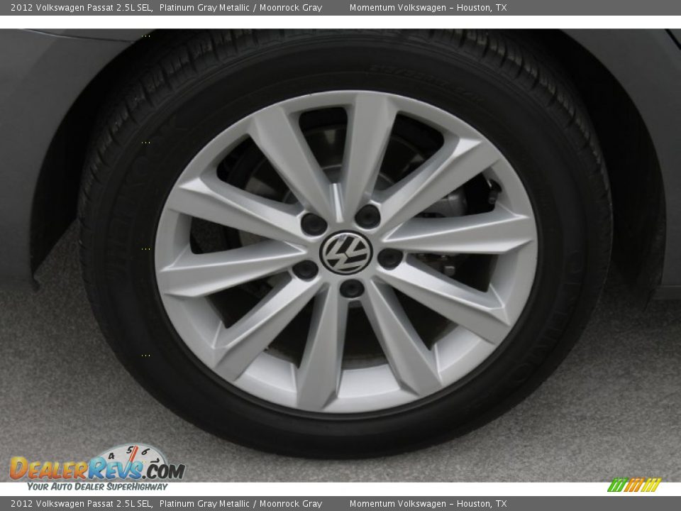 2012 Volkswagen Passat 2.5L SEL Platinum Gray Metallic / Moonrock Gray Photo #10