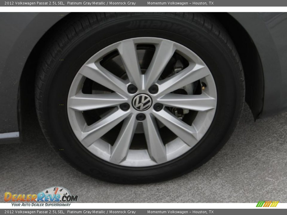 2012 Volkswagen Passat 2.5L SEL Platinum Gray Metallic / Moonrock Gray Photo #12
