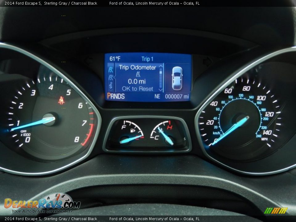 2014 Ford Escape S Sterling Gray / Charcoal Black Photo #9