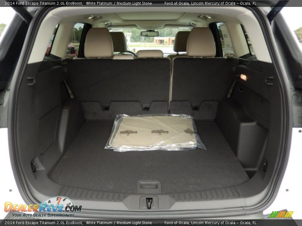 2014 Ford Escape Titanium 2.0L EcoBoost White Platinum / Medium Light Stone Photo #5