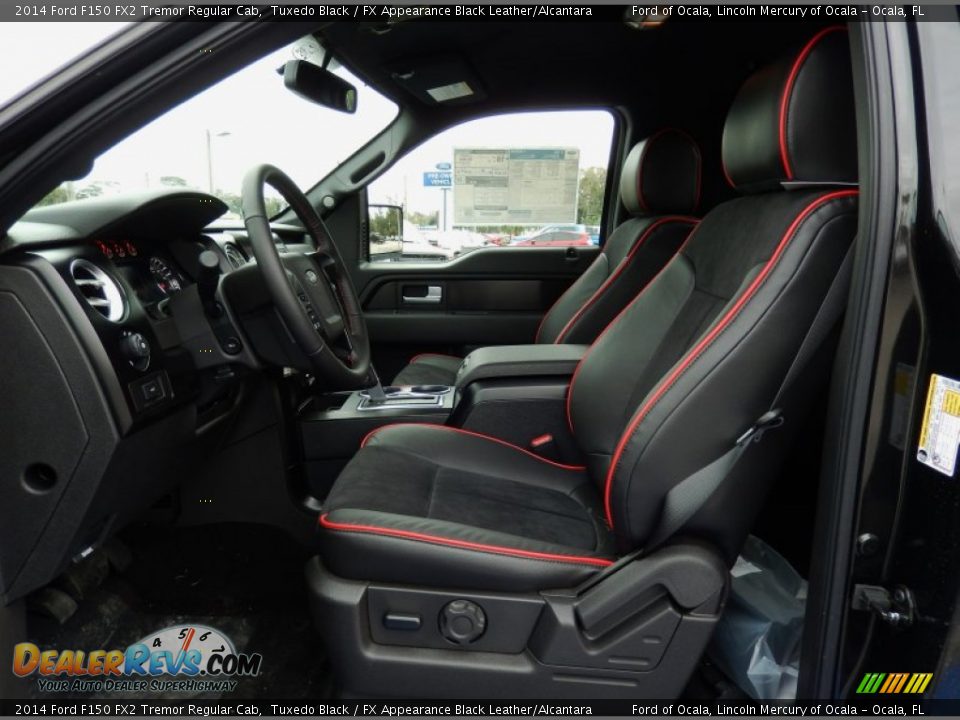 FX Appearance Black Leather/Alcantara Interior - 2014 Ford F150 FX2 Tremor Regular Cab Photo #7