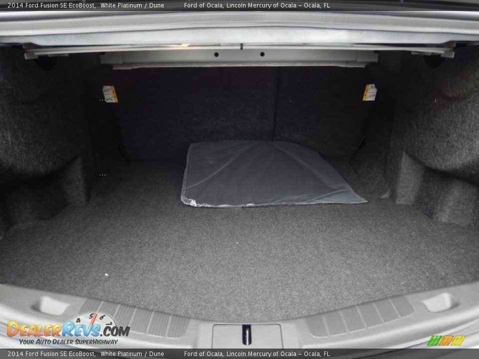 2014 Ford Fusion SE EcoBoost White Platinum / Dune Photo #5