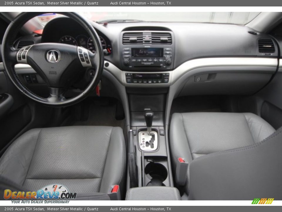 2005 Acura TSX Sedan Meteor Silver Metallic / Quartz Photo #24