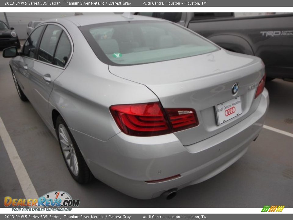 2013 BMW 5 Series 535i Sedan Titanium Silver Metallic / Everest Gray Photo #5
