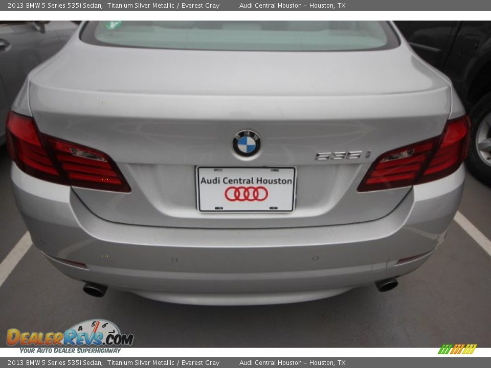 2013 BMW 5 Series 535i Sedan Titanium Silver Metallic / Everest Gray Photo #6