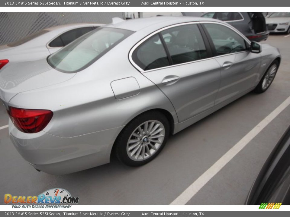 2013 BMW 5 Series 535i Sedan Titanium Silver Metallic / Everest Gray Photo #8