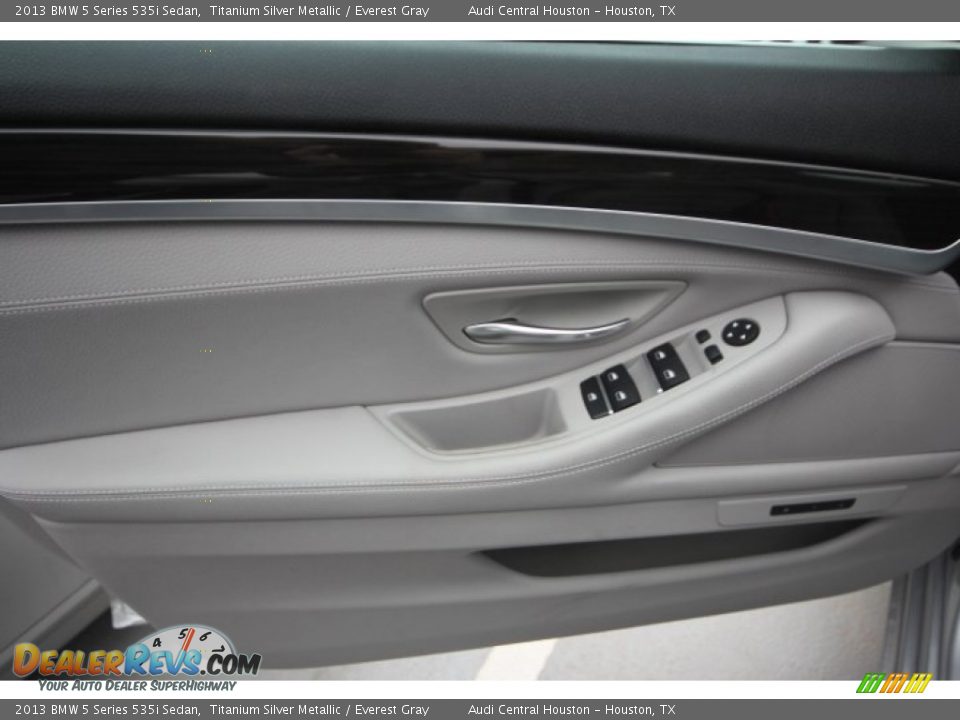 2013 BMW 5 Series 535i Sedan Titanium Silver Metallic / Everest Gray Photo #9
