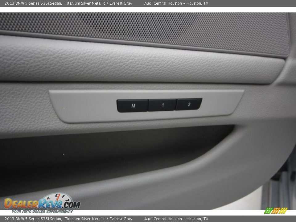2013 BMW 5 Series 535i Sedan Titanium Silver Metallic / Everest Gray Photo #10