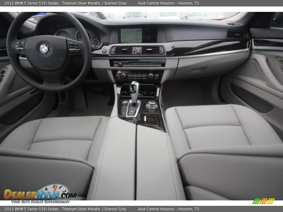2013 BMW 5 Series 535i Sedan Titanium Silver Metallic / Everest Gray Photo #32