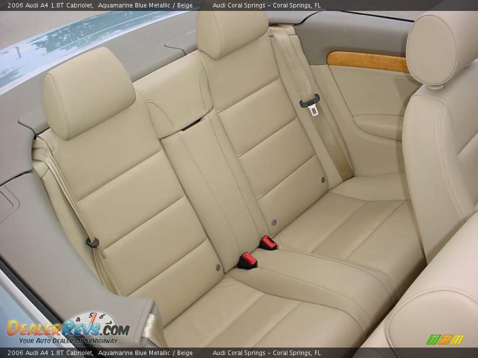 2006 Audi A4 1.8T Cabriolet Aquamarine Blue Metallic / Beige Photo #12