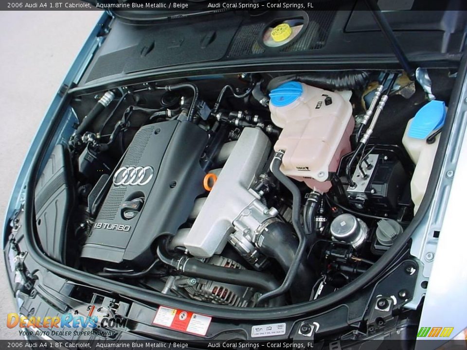 2006 Audi A4 1.8T Cabriolet Aquamarine Blue Metallic / Beige Photo #14