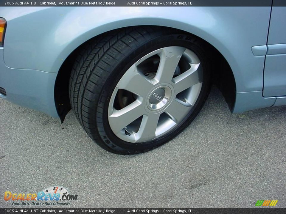2006 Audi A4 1.8T Cabriolet Aquamarine Blue Metallic / Beige Photo #15