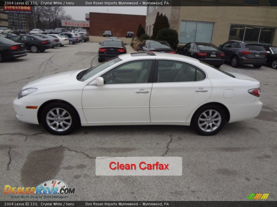 2004 Lexus ES 330 Crystal White / Ivory Photo #2