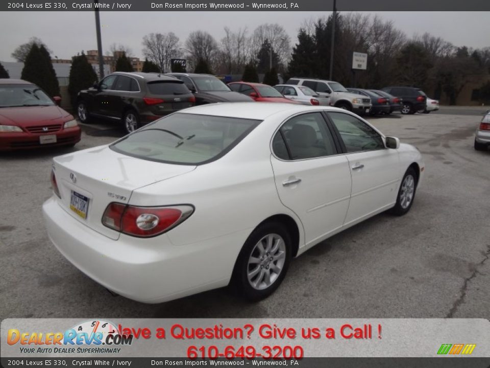 2004 Lexus ES 330 Crystal White / Ivory Photo #7