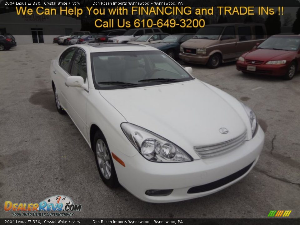 2004 Lexus ES 330 Crystal White / Ivory Photo #8