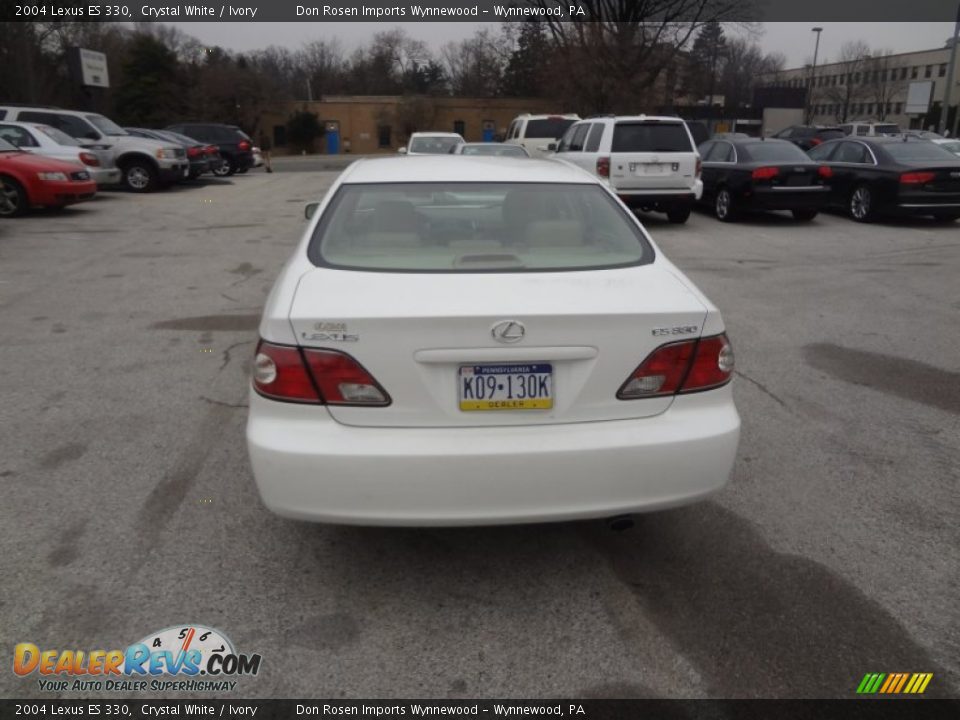 2004 Lexus ES 330 Crystal White / Ivory Photo #9
