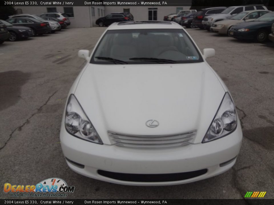 2004 Lexus ES 330 Crystal White / Ivory Photo #10