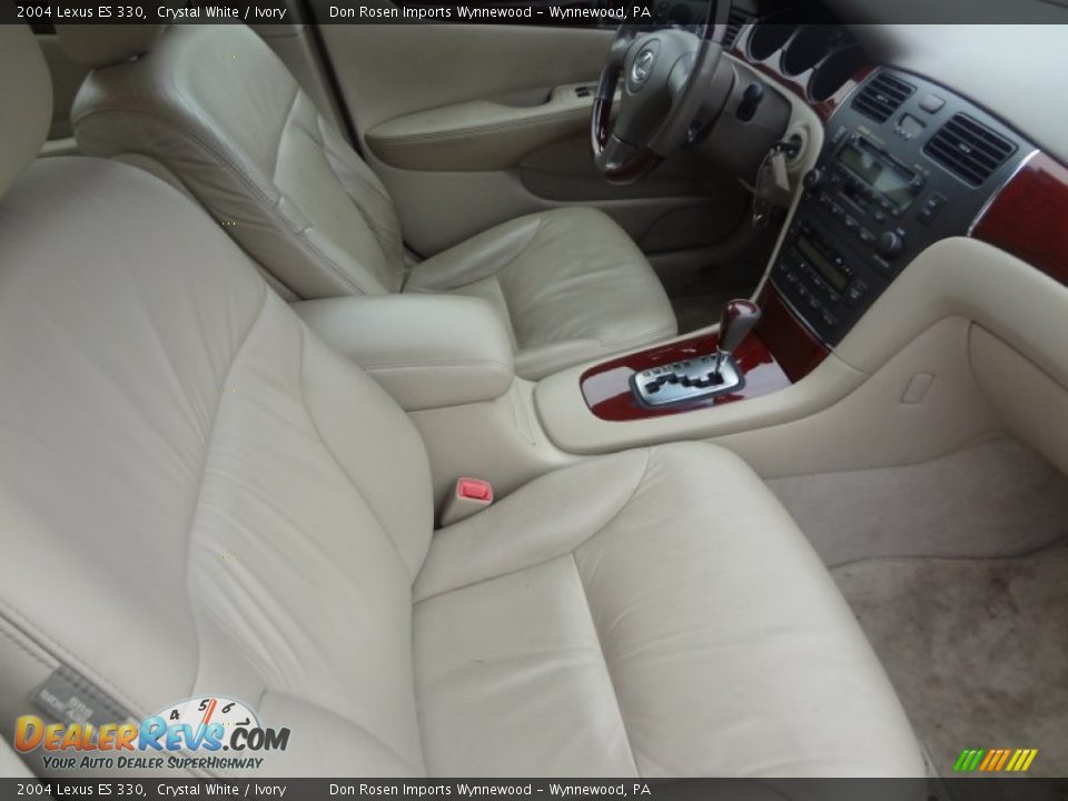 2004 Lexus ES 330 Crystal White / Ivory Photo #12